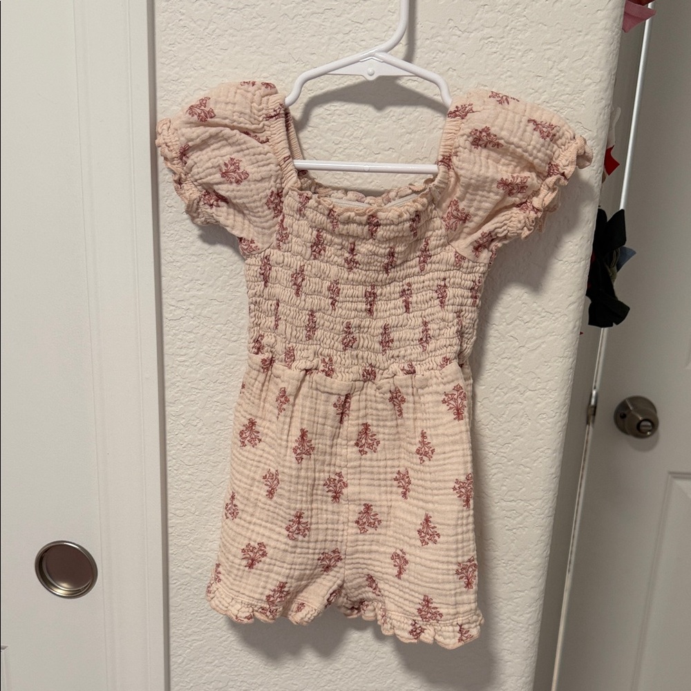 Floral Puff Sleeve Romper